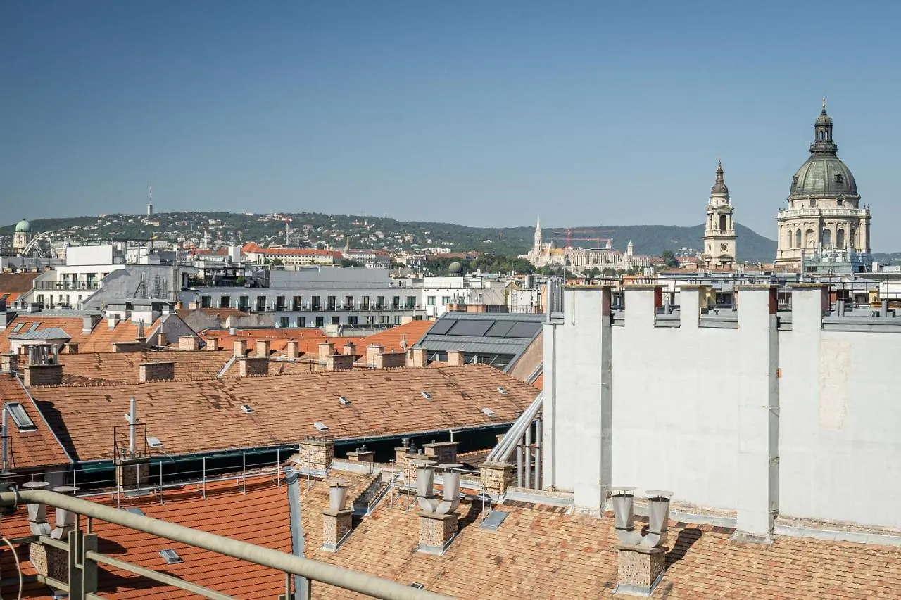 Appartamento Panoramic Penthouse With Rooftop Terrace & Parking For 2 Cars Budapest